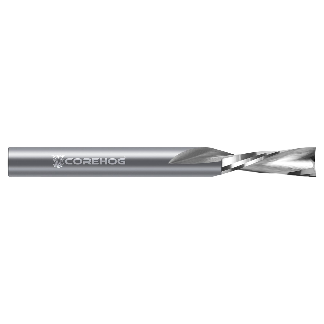 CoreHog C71092 | 0.2500" (1/4) Cutter Diameter x 0.2500" (1/4) Shank x 0.7500" (3/4) LOC 2 Flute Uncoated Solid Carbide Square End Mill