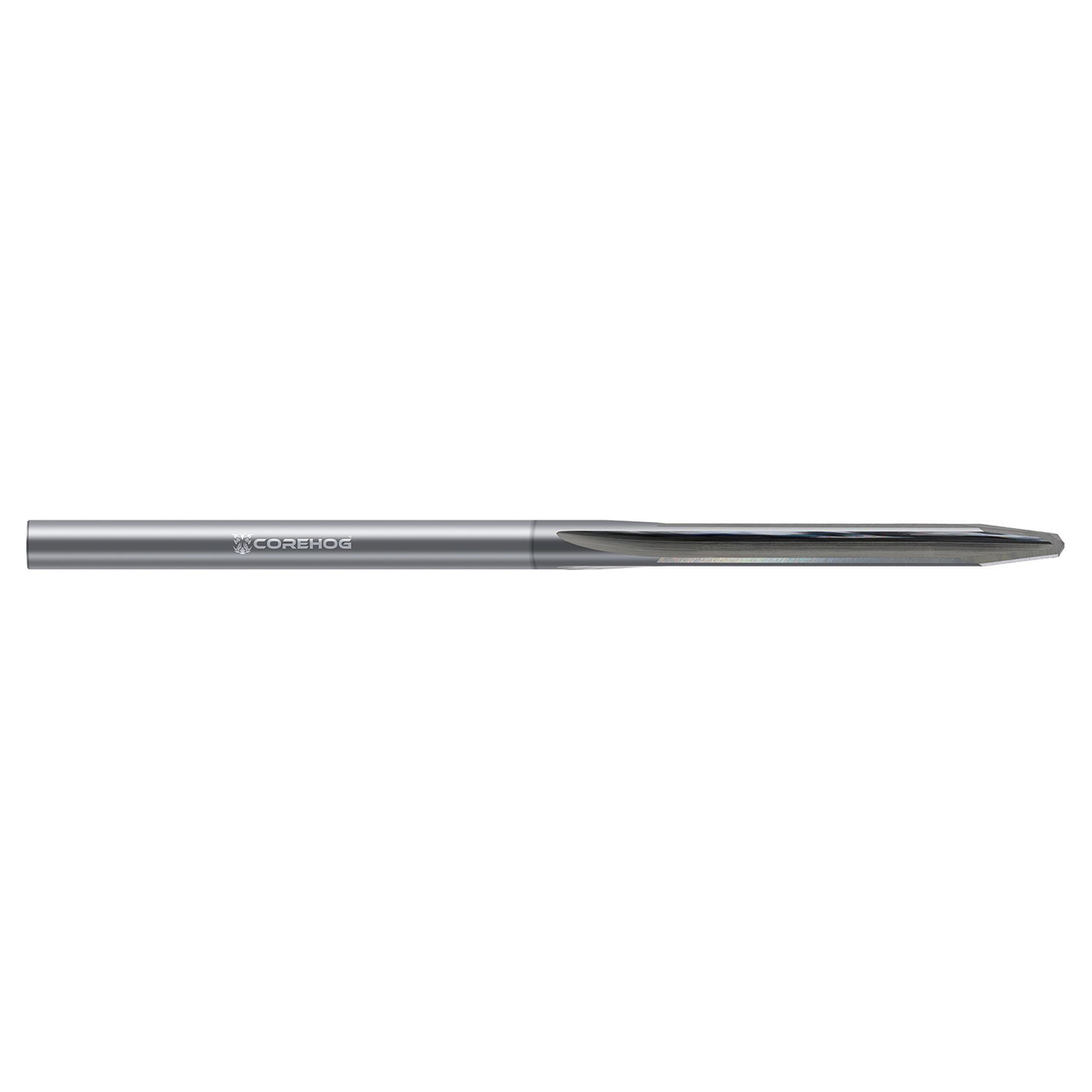 CoreHog C24072 | 0.2500" (1/4) Drill Diameter x 0.2500" (1/4) Shank x 1.5000" (1-1/2) Flute Length 4 Flute Chemical Vapor Deposition Diamond Coated Solid Carbide Tapered Drill Reamer