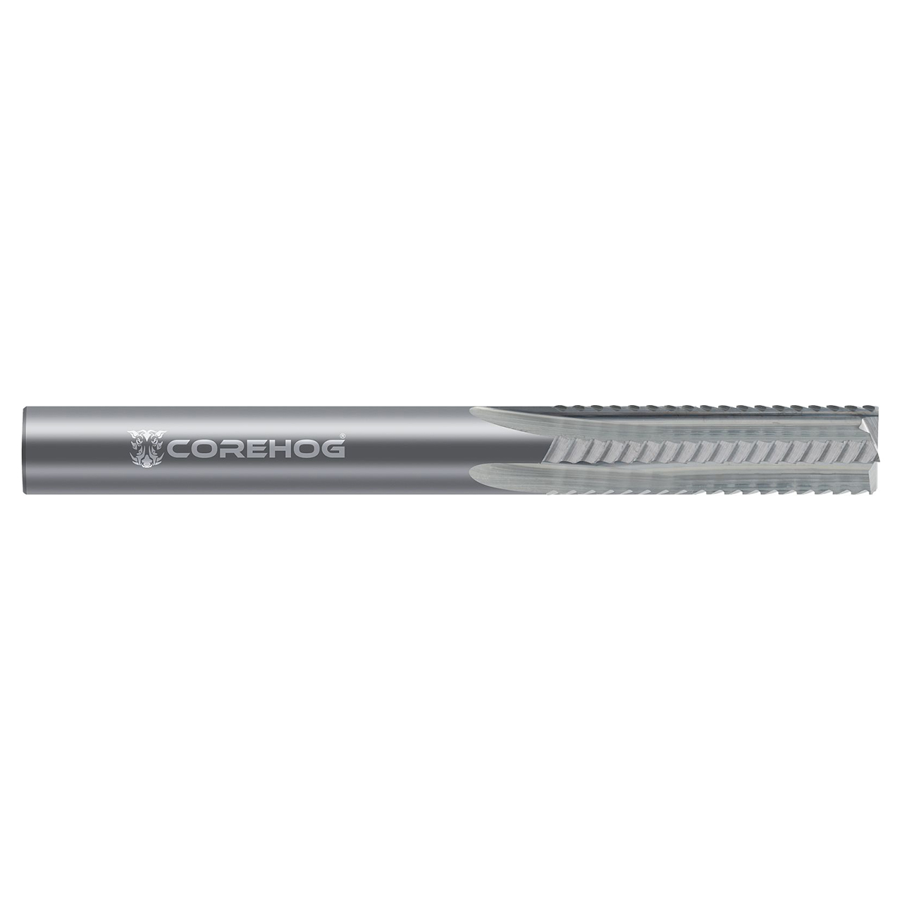 CoreHog C68061 | 0.3750" (3/8) Cutter Diameter x 0.3750" (3/8) Shank x 0.7500" (3/4) LOC 6 Flute Uncoated Solid Carbide Laminate Kevlar Cutter