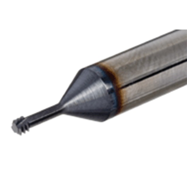 Tungaloy 5605681 | MTECSH06021C640UN AH750 0.083" Diameter x 2.283" Functional Length 3 Flute TiAlN Coated Carbide Helical Flute Thread Mill
