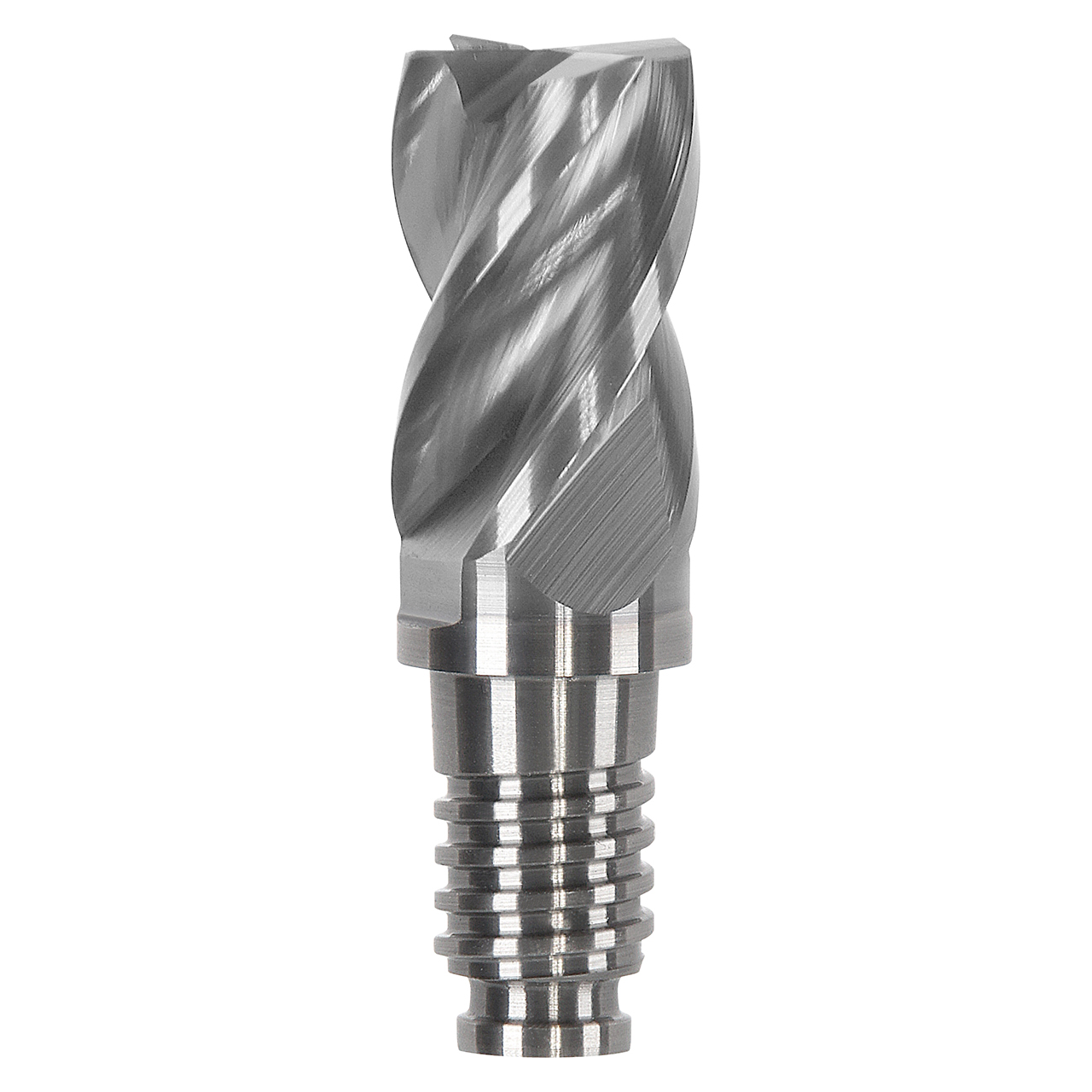 Haimer DL10F1004MN1000R0.80D- | DL10 x 10.00mm Diameter x 20.00mm LOC x 0.80mm Radius 4 Flute Carbide Corner Radius & Corner Chamfer End Mill Head