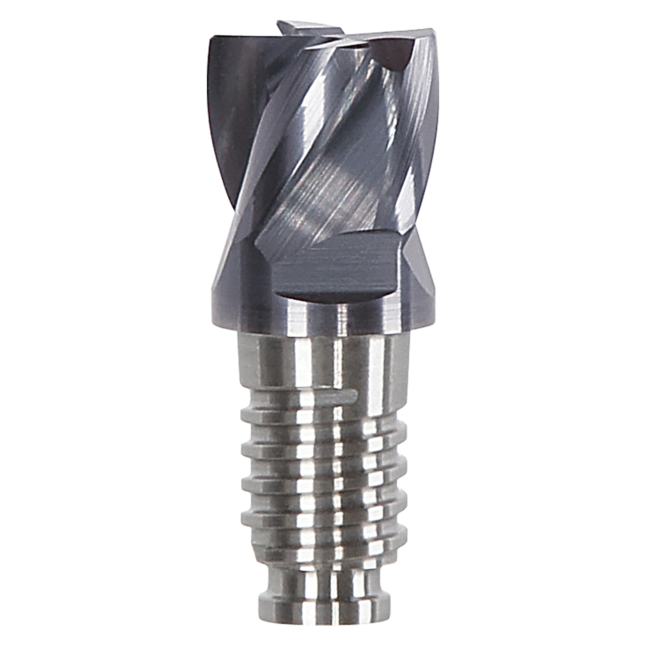 Haimer DL10F2004UK1000CDA | DL10 x 10.00mm Diameter x 12.50mm LOC 4 Flute Corner Radius & Corner Chamfer End Mill Head