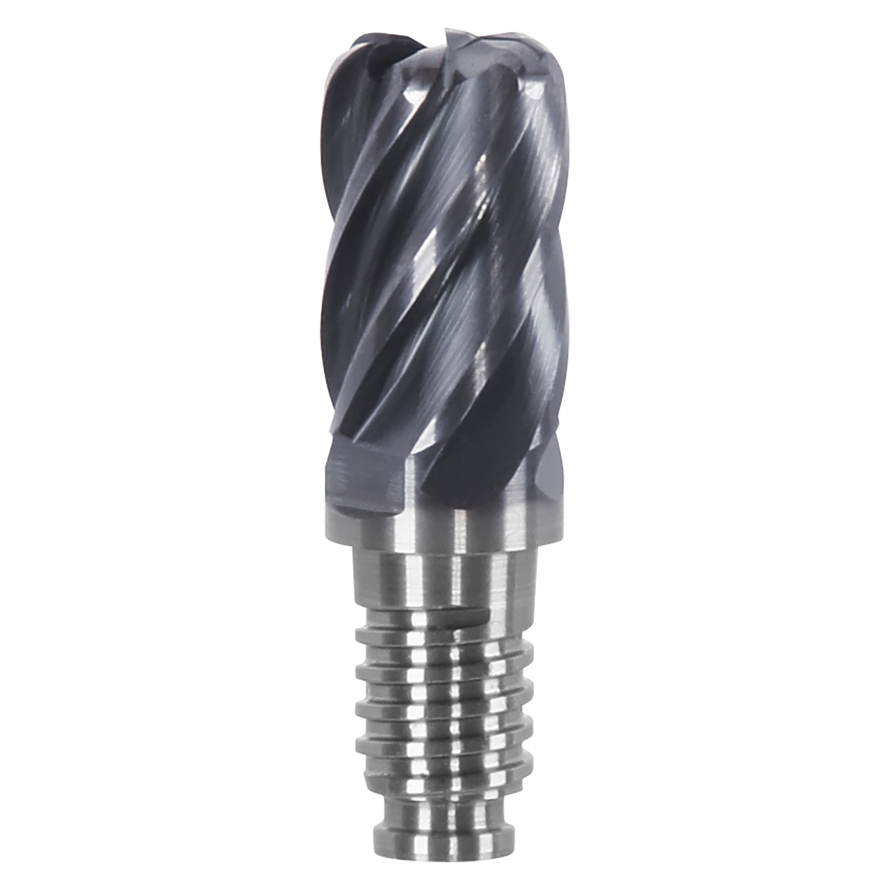 Haimer DL12F2006MN1200CDA | DL12 x 12.00mm Diameter x 24.00mm LOC 6 Flute Corner Radius & Corner Chamfer End Mill Head