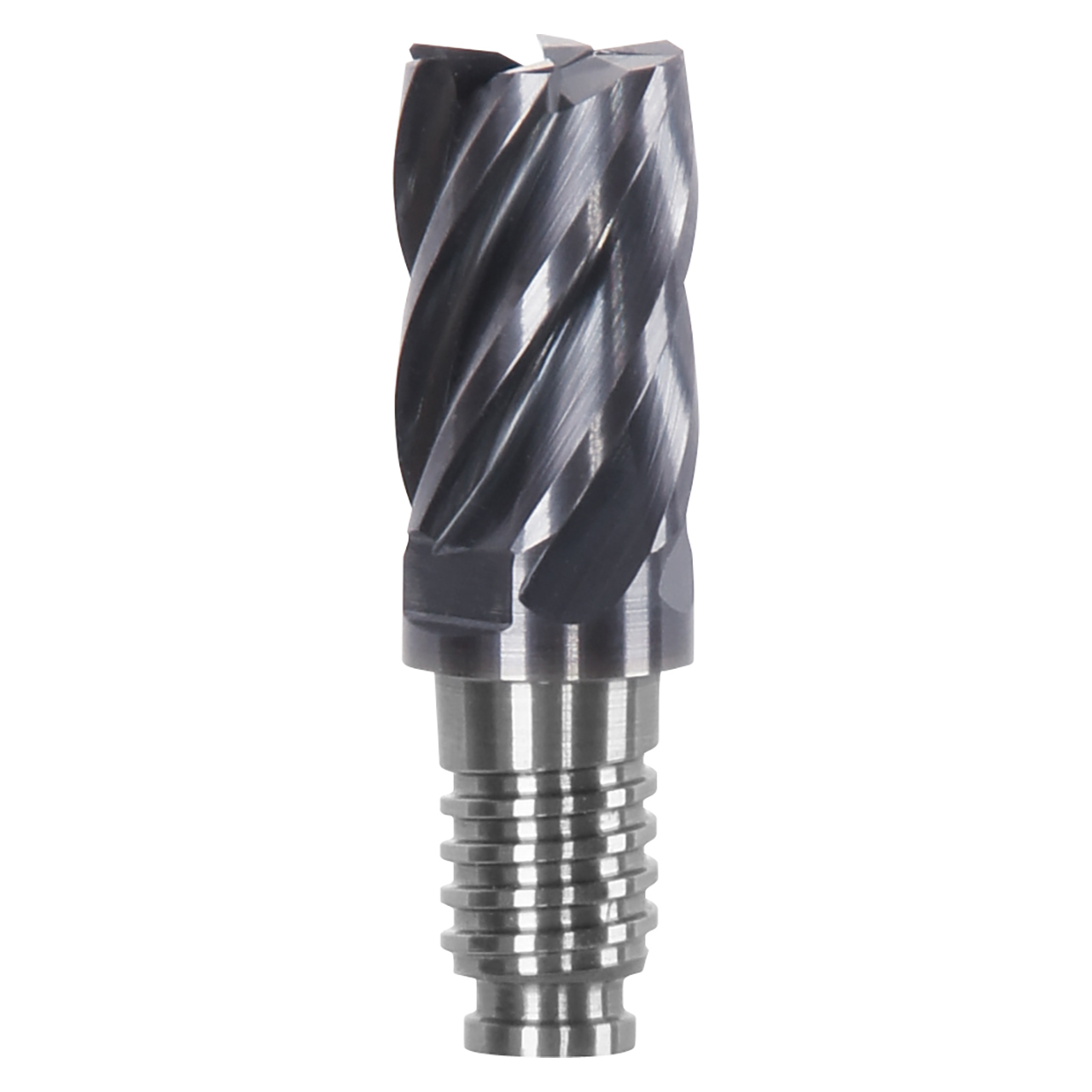 Haimer DL16F2008MN1600R4.00DA | DL16 x 16.00mm Diameter x 32.00mm LOC x 4.00mm Radius 8 Flute Corner Radius & Corner Chamfer End Mill Head