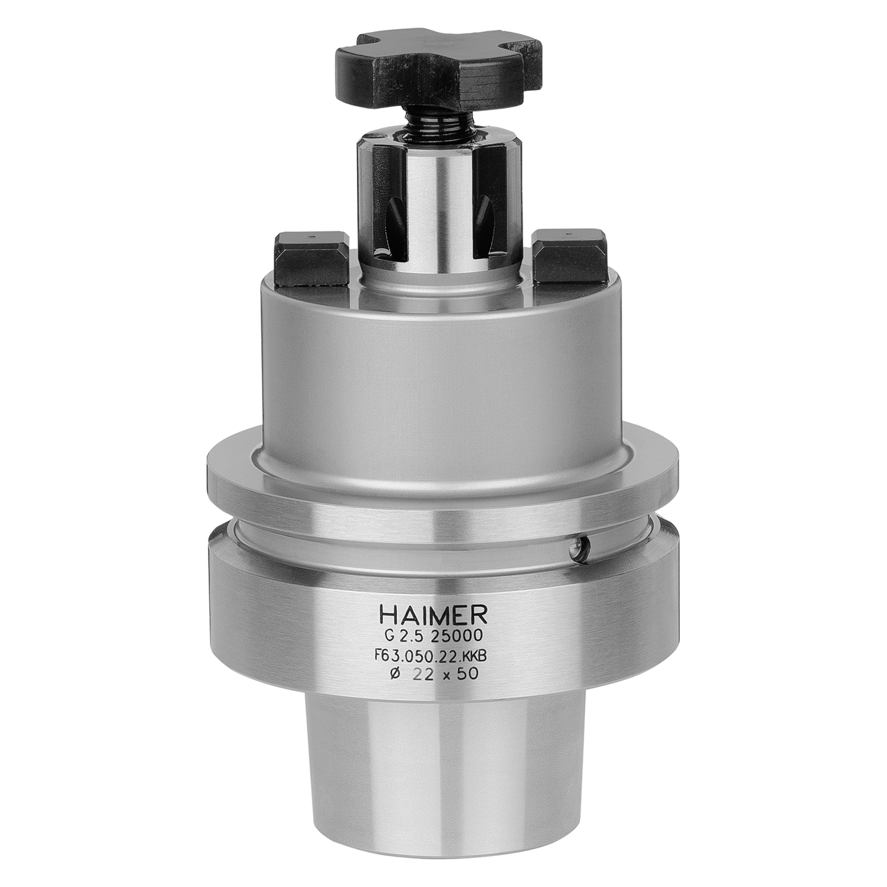 Haimer F63.050.22.KKB | 22.00mm Pilot Diameter x 50.00mm Arbor Length Short Face Mill Arbor