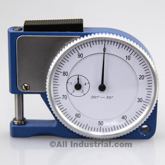 All Industrial 52070 | Pocket Thickness Gage 0-0.050" Range 0.001" Graduation Dial Indicator Gauge