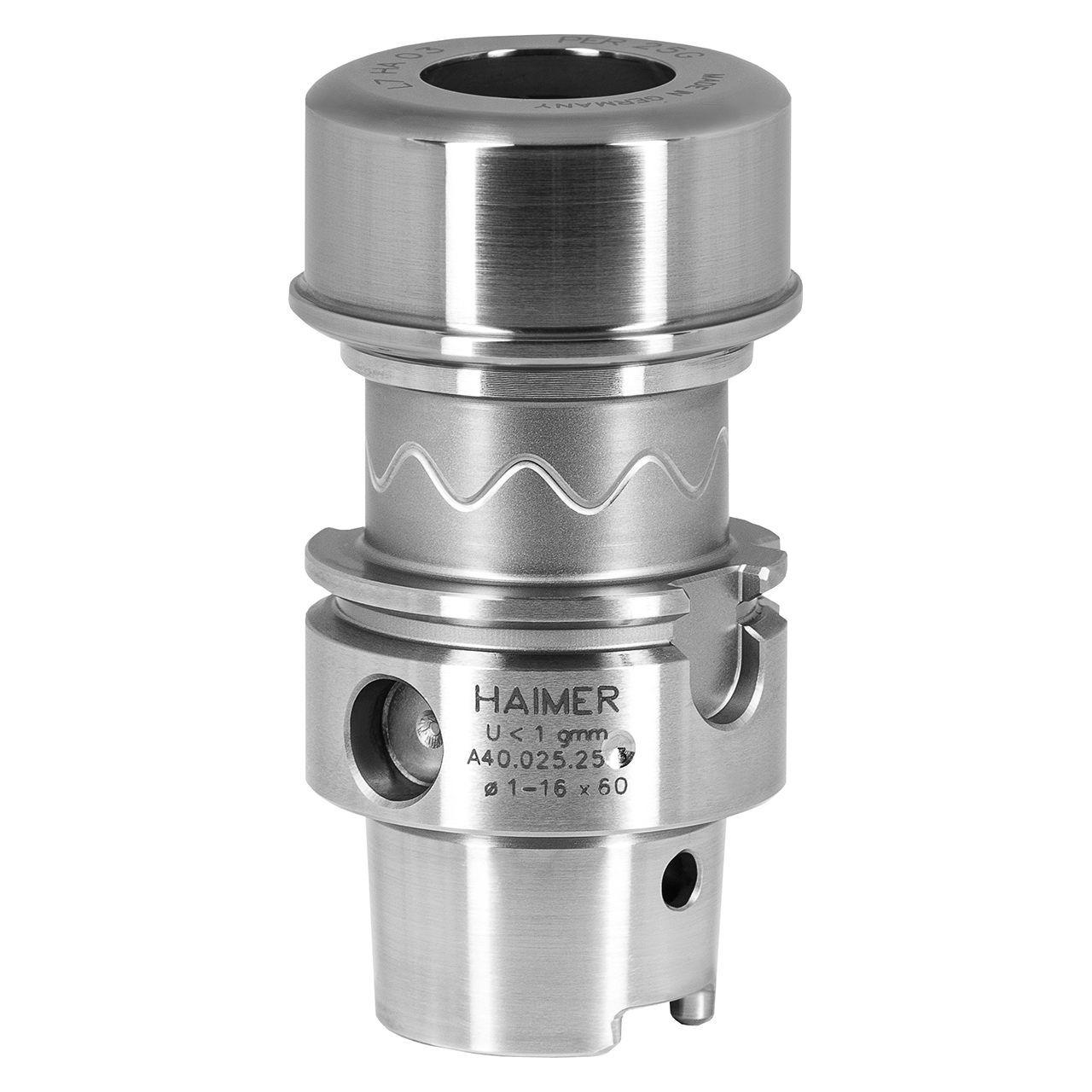 Haimer A40.025.25.3.HP | 60.00mm Length Ultra Short HSK-A40 ER25 Collet Chuck