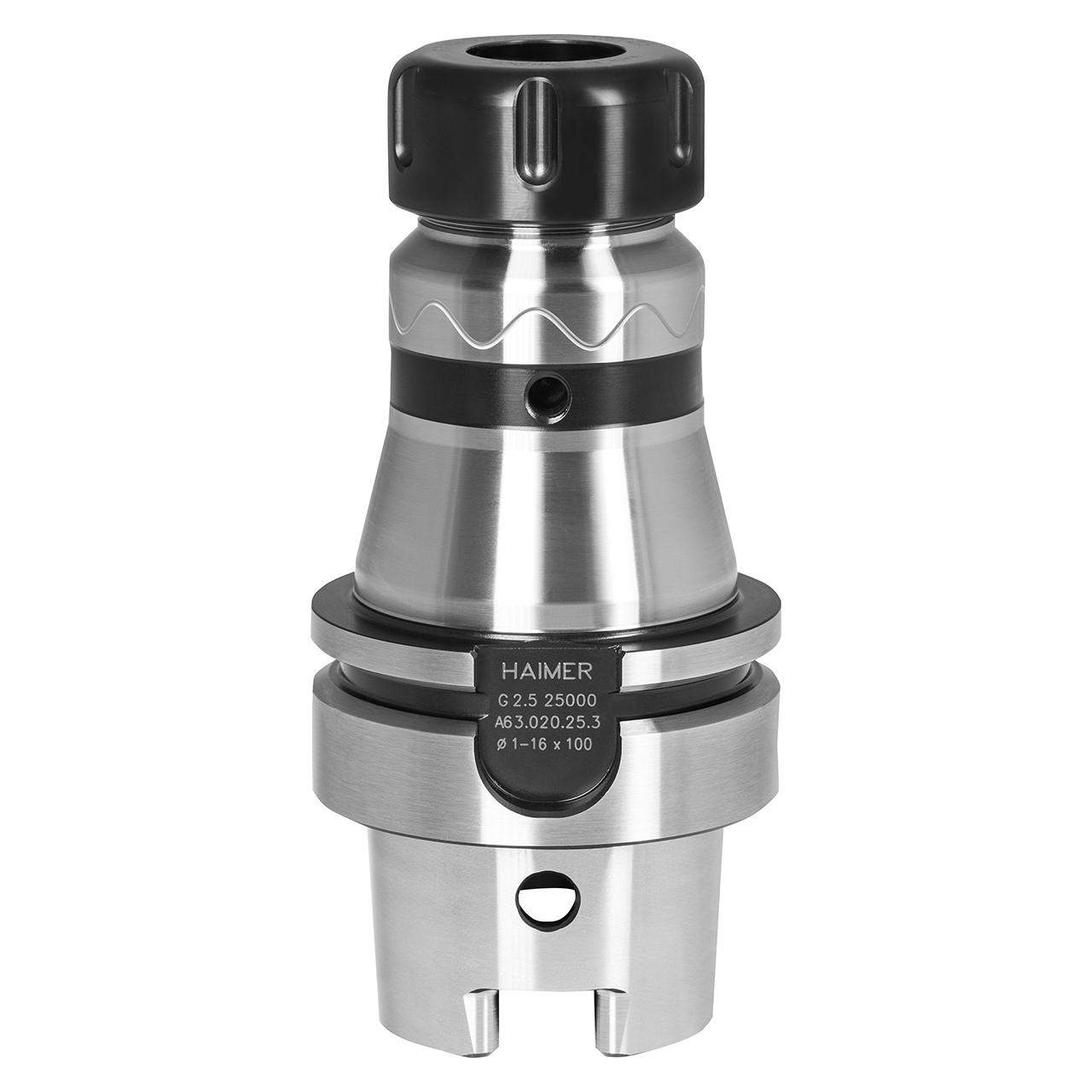 Haimer A63.025.25.3 | 75.00mm Length Ultra Short HSK-A63 ER25 Collet Chuck