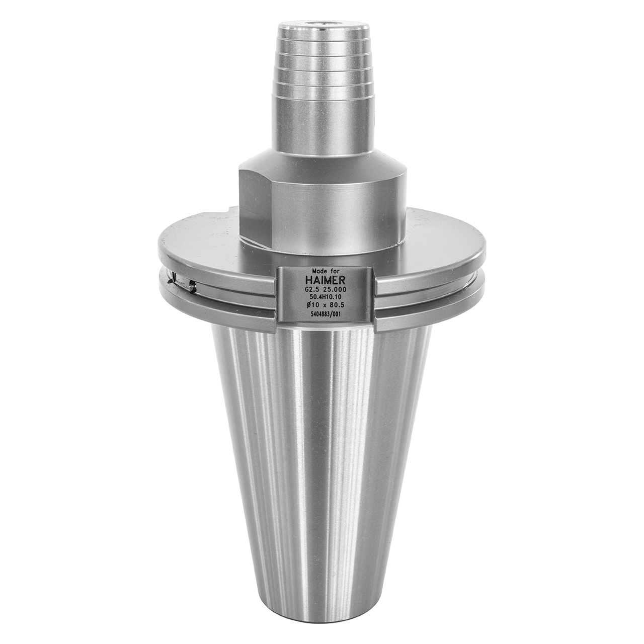 Haimer 50.4H10.25 | 25.00mm Collet Size x 100.00mm Length Short End Mill Holder & Adapter