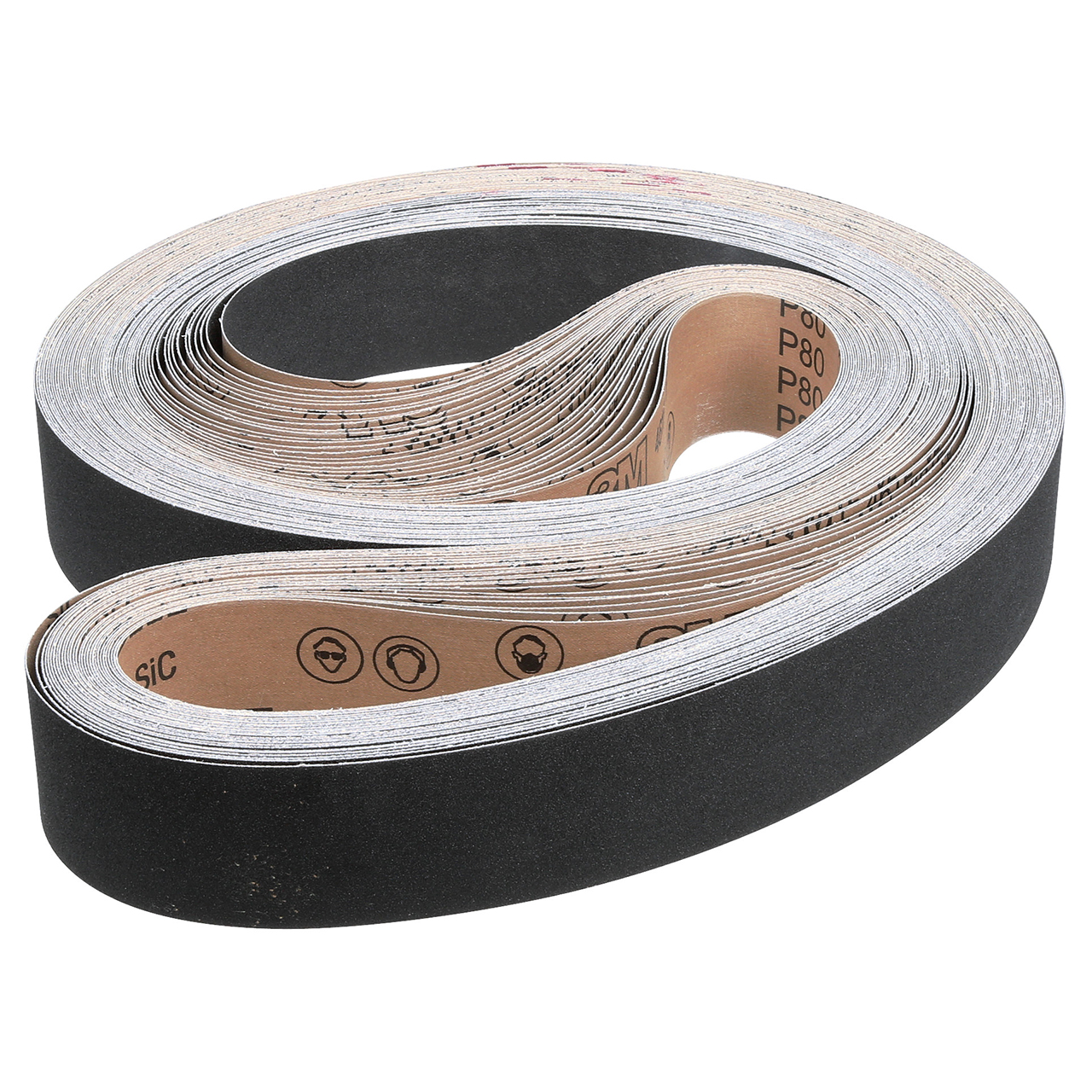 3M 7010515335 | 461F x P220 Grit x 132.000" OAL Silicon Carbide Cloth Belt