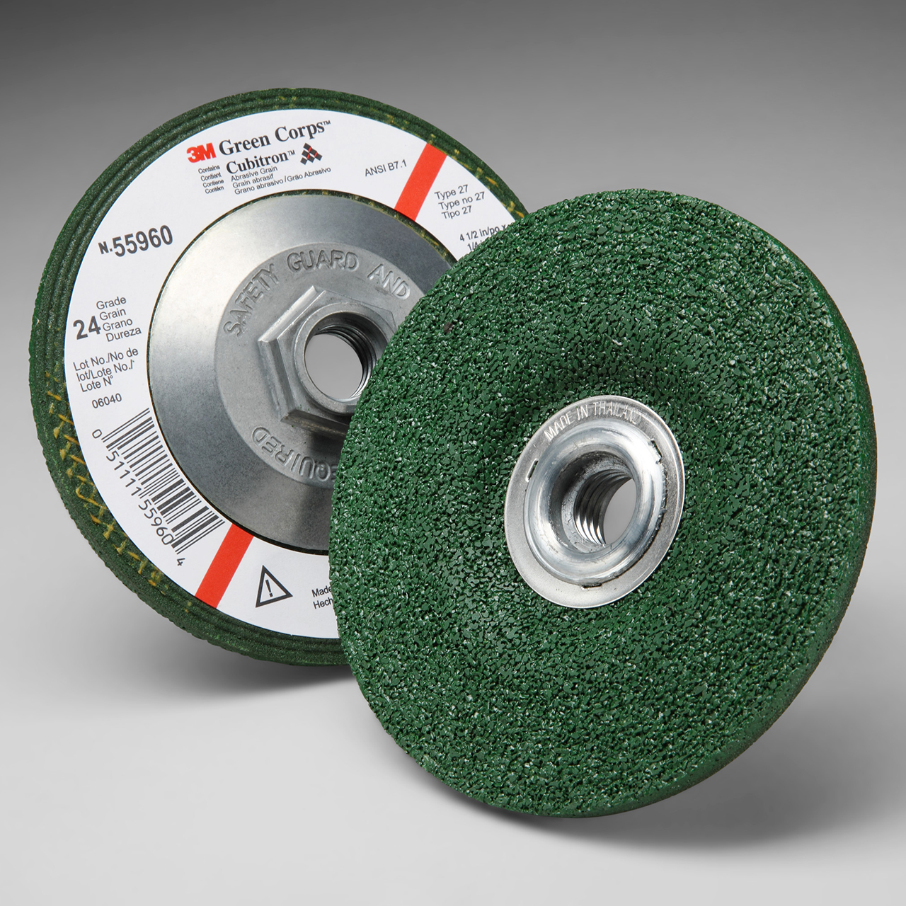 3M 7010308189 | 4.500" Diameter x 0.250" Thickness Depressed Center Wheel