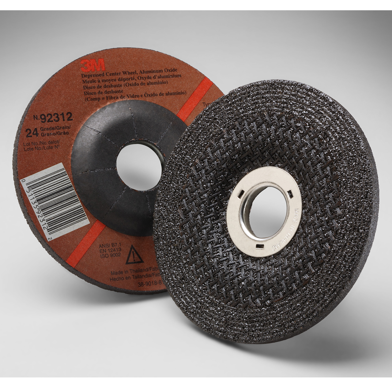 3M 7010359907 | 4.500" Diameter x 0.250" Thickness Depressed Center Wheel