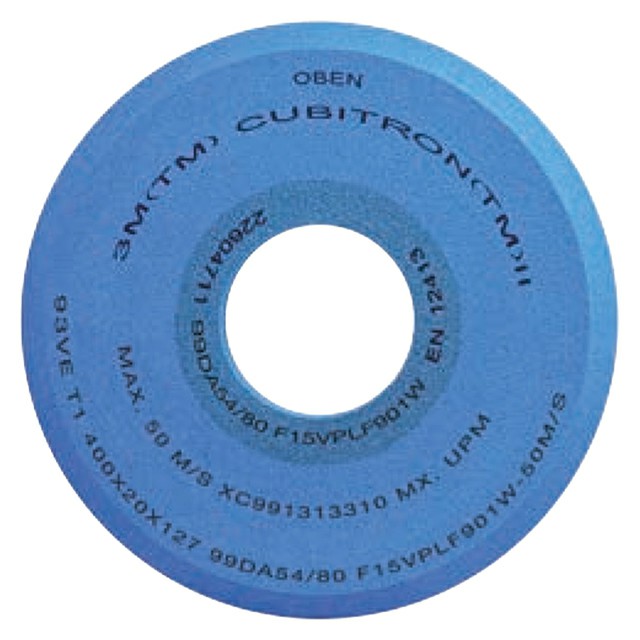 3M 7100223834 | 5.000" Diameter x 2.000" Thickness Cylindrical Grinding Wheel