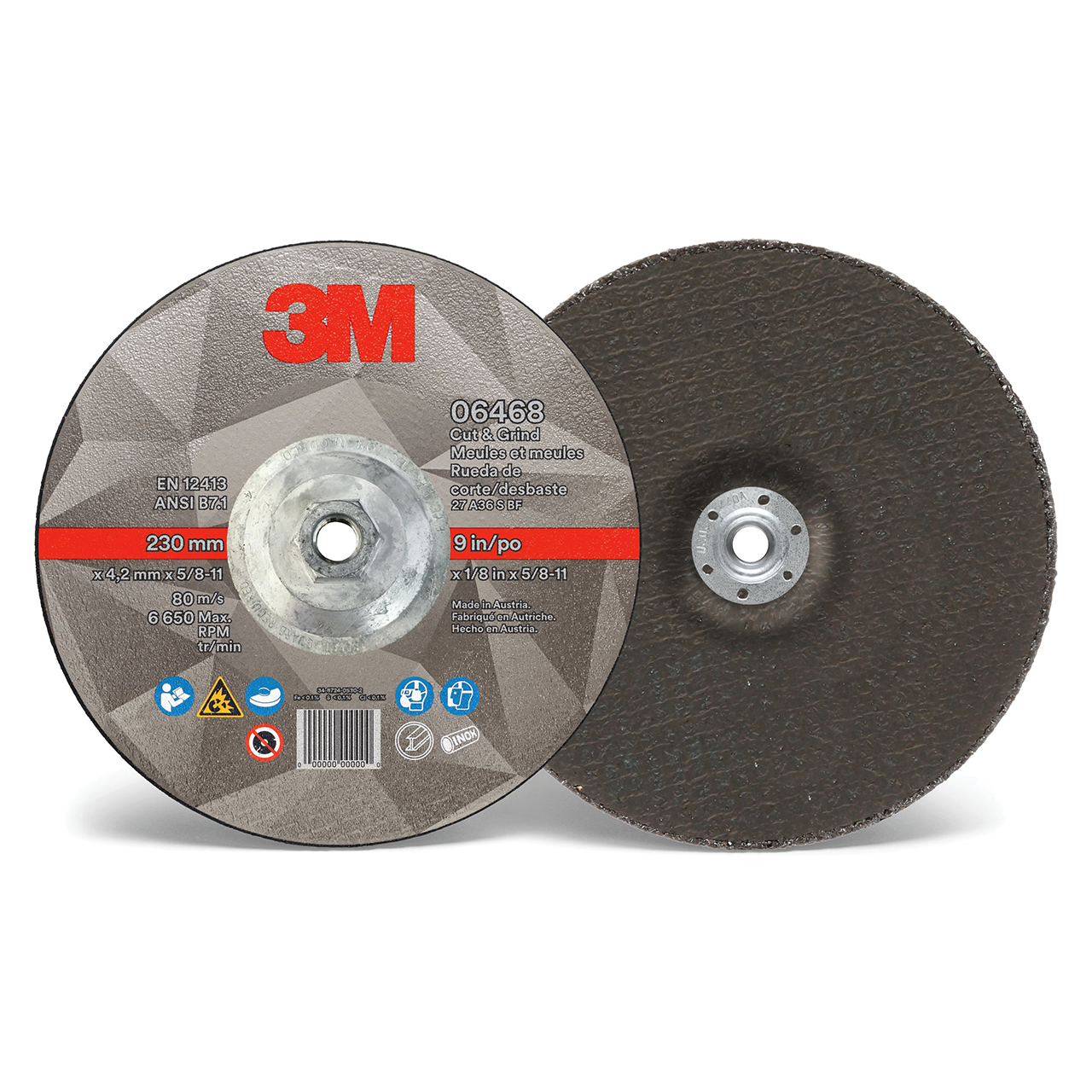 3M 7100218043 | 9.000" Diameter x 0.125" Thickness Cutoff Wheel