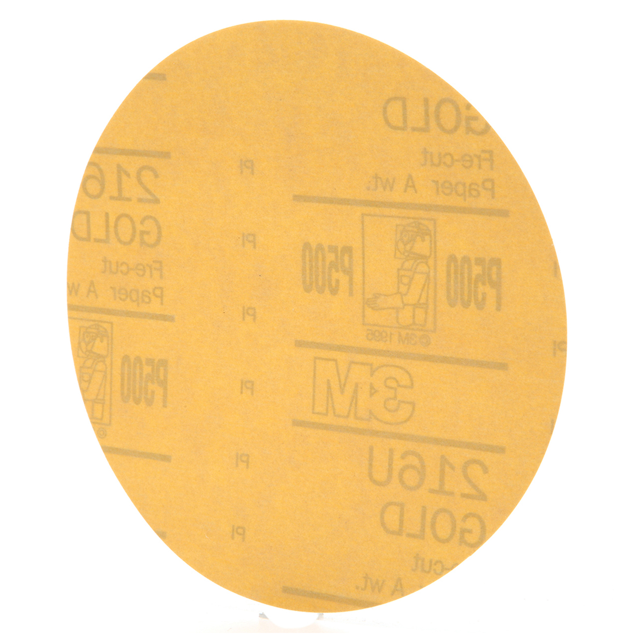 3M 7000119734 | 00923 Hookit 6" Diameter 216U A Weight P600 Grit Aluminum Oxide Gold Disc