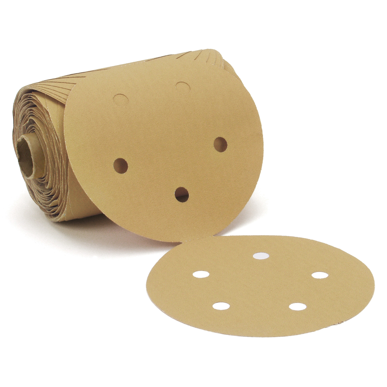 3M 7000043523 | Stikit 5" Diameter 216U A Weight P150 Grit Aluminum Oxide Gold Paper Disc Roll
