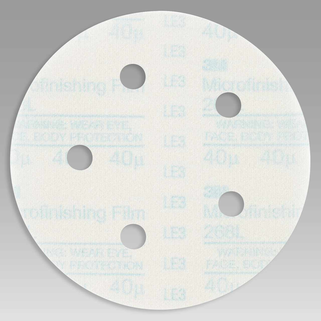 3M 7010325355 | Hookit 5" Diameter 268L Aluminum Oxide Microfinishing Film Disc