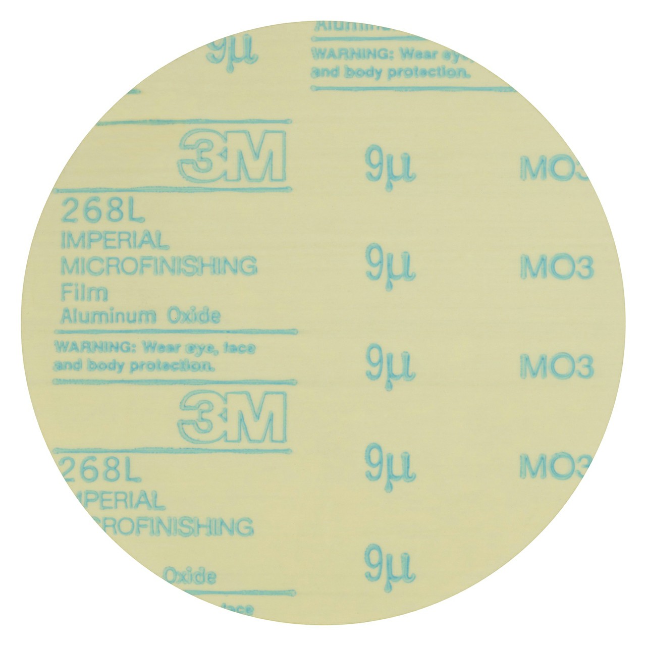 3M 7010534529 | Hookit 3" OAD 268L x 7/8" Hole Diameter Aluminum Oxide Microfinishing Film Disc