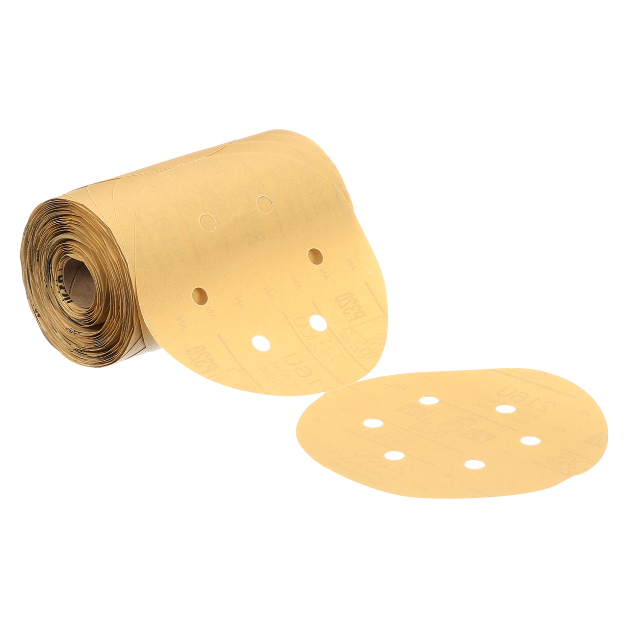 3M 7010532735 | Stikit 6" Diameter 216U A Weight P180 Grit Aluminum Oxide Gold Paper Disc Roll