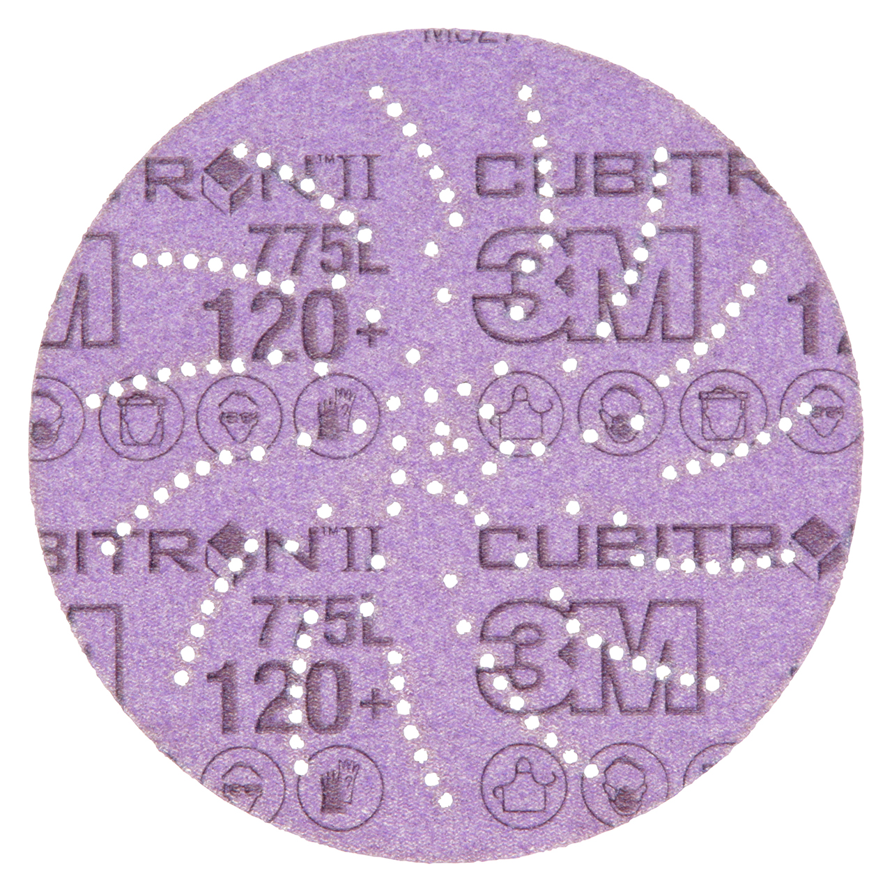 3M 7100045071 | Xtract Cubitron II 5" Diameter 775L 120+ Grit Precision Shaped Ceramic Film Disc