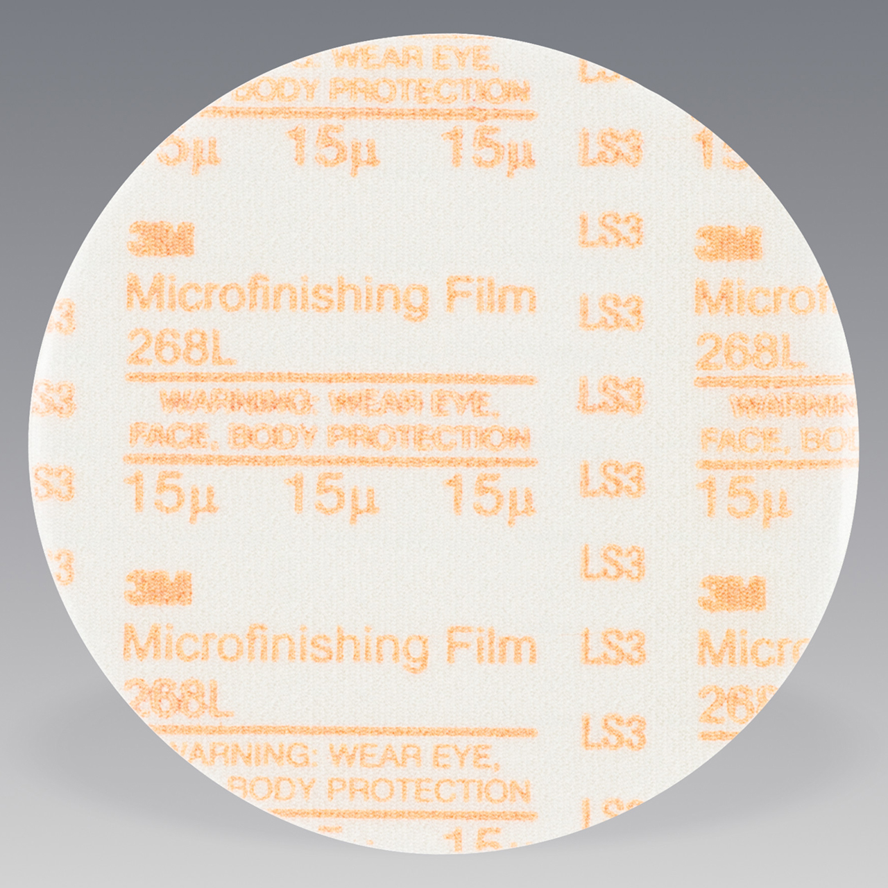 3M 7010291072 | 1" Diameter 268L Aluminum Oxide Microfinishing PSA Film Disc