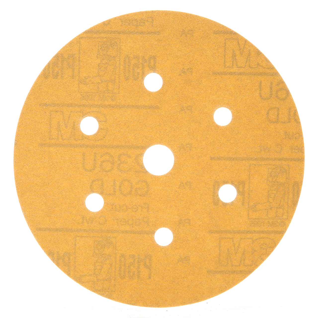 3M 7100030961 | 01083 Hookit 6" Diameter 236U C Weight Coarse P80 Grit Aluminum Oxide Gold Disc