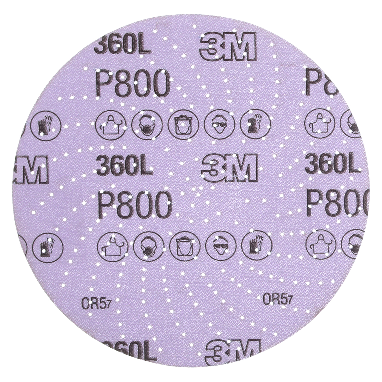 3M 7100077626 | Xtract 6" Diameter 360L P800 Grit Aluminum Oxide Film Disc