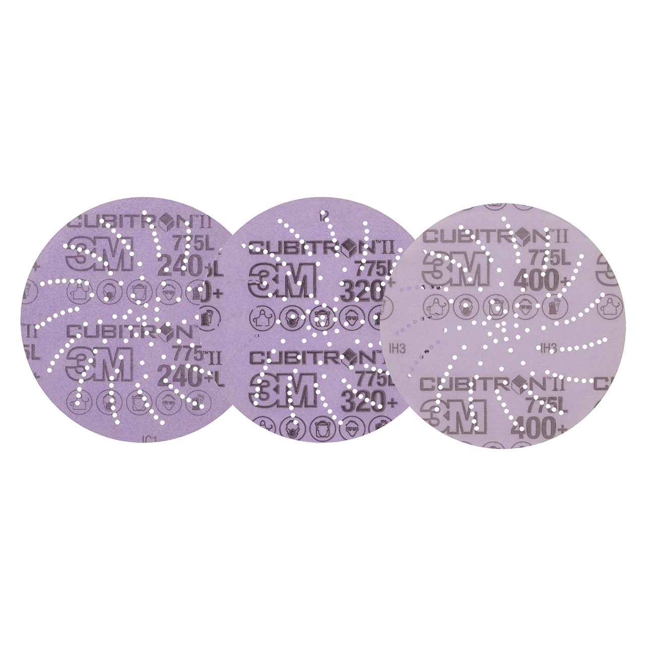 3M 7100145376 | Xtract Cubitron II 5" Diameter 775L Assorted Grit Precision Shaped Ceramic Film Disc