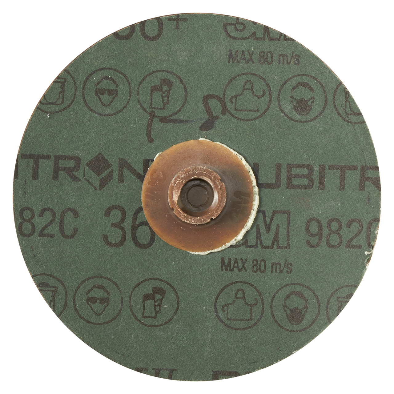 3M 7100084495 | Cubitron II Roloc 4" Diameter 982C 36+ Grit Precision Shaped Ceramic Fibre Disc