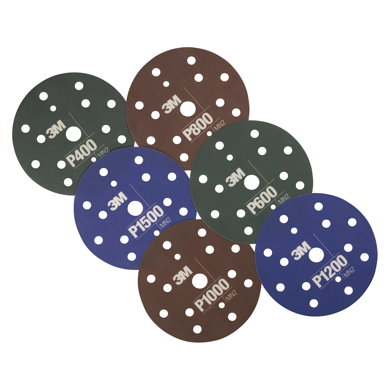 3M 7100203836 | 34537 Hookit 5" Diameter 270J P400 Grit Aluminum Oxide Flexible Abrasive Disc