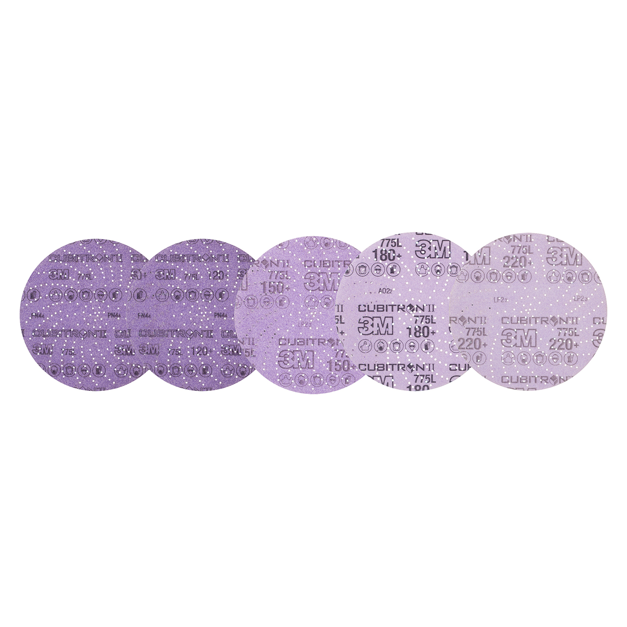 3M 7100236652 | Xtract Cubitron II 6" Diameter 775L Assorted Grit Precision Shaped Ceramic Film Disc