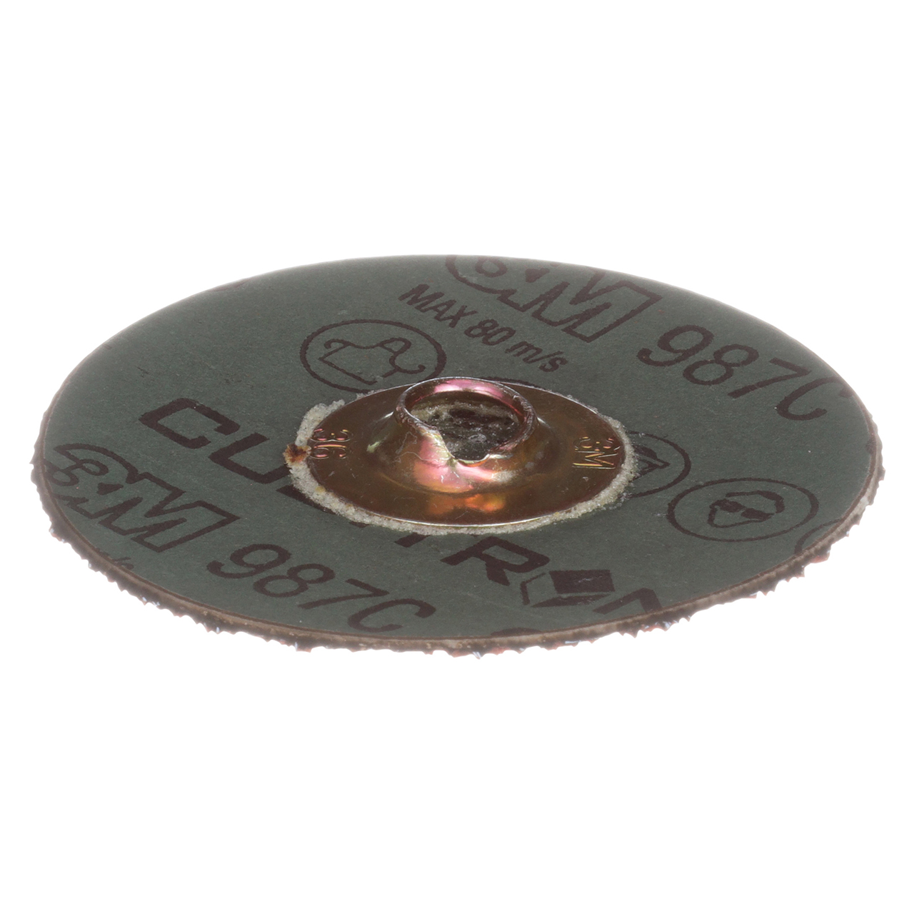 3M 7010307723 | Cubitron II Roloc 2" Diameter 987C 36+ Grit Precision Shaped Ceramic Fiber Disc