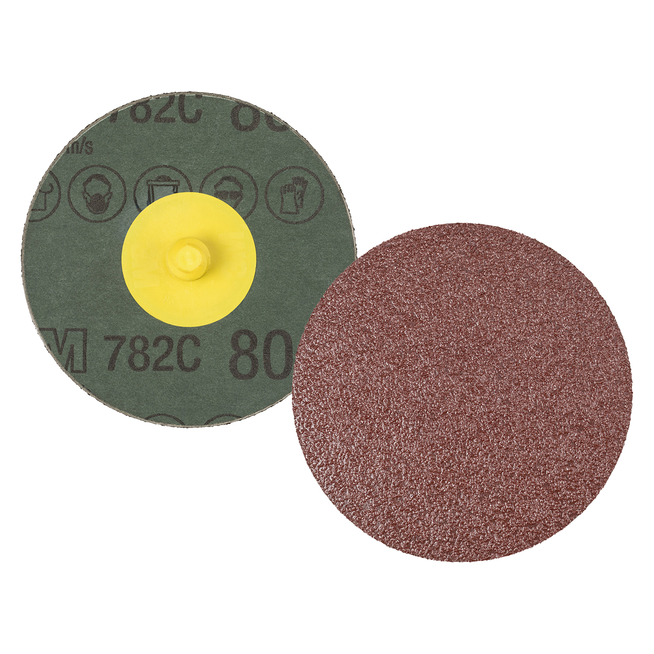 3M 7100100999 | Roloc 2" Diameter 782C 80+ Grit Precision Shaped Ceramic Fibre Disc