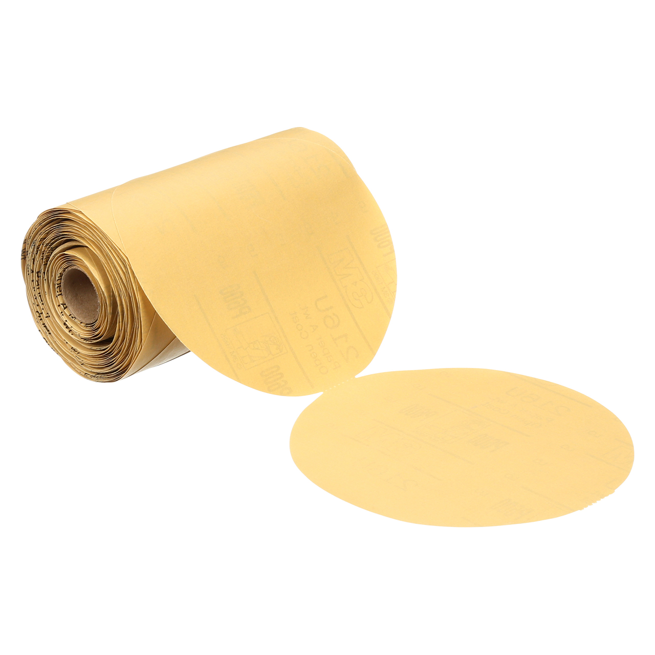 3M 7100073373 | Stikit 6" Diameter 216U A Weight P600 Grit Aluminum Oxide Gold Paper Disc Roll