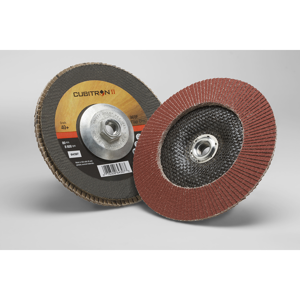 3M 7100104905 | Cubitron II 7" Diameter 969F YF Weight 40+ Grit Precision Shaped Ceramic Flap Disc