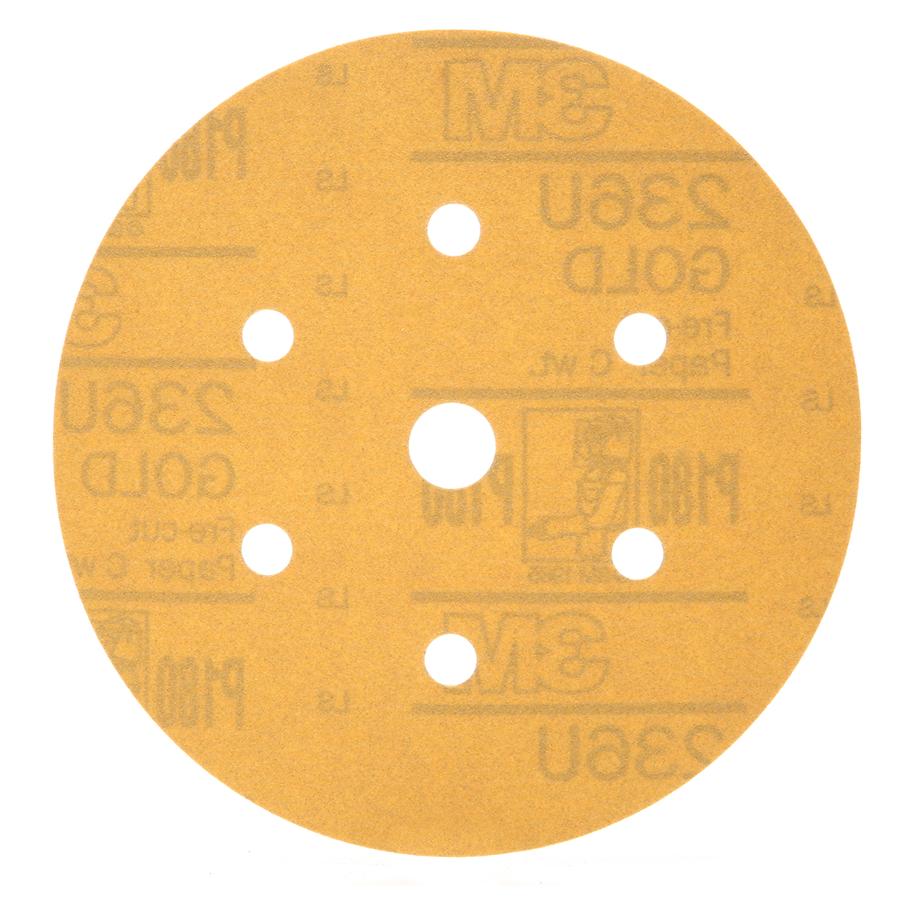 3M 7000118771 | 01079 Hookit 6" Diameter 236U C Weight Coarse P180 Grit Aluminum Oxide Gold Disc
