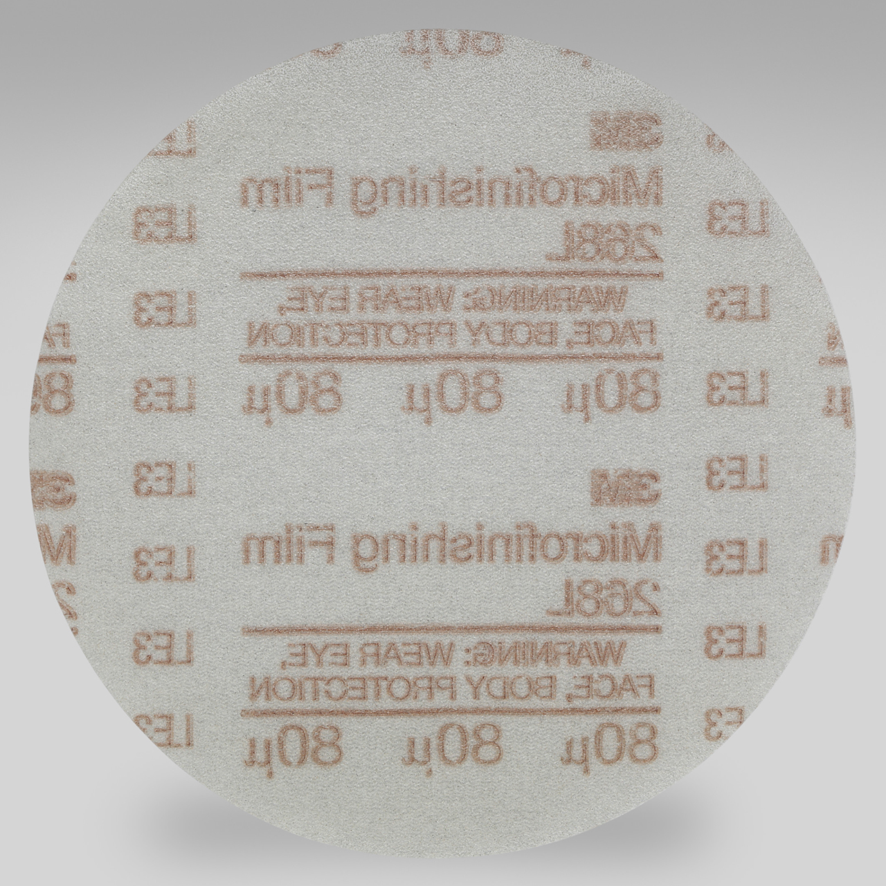 3M 7000120372 | Hookit 5" Diameter 268L Aluminum Oxide Microfinishing Film Disc