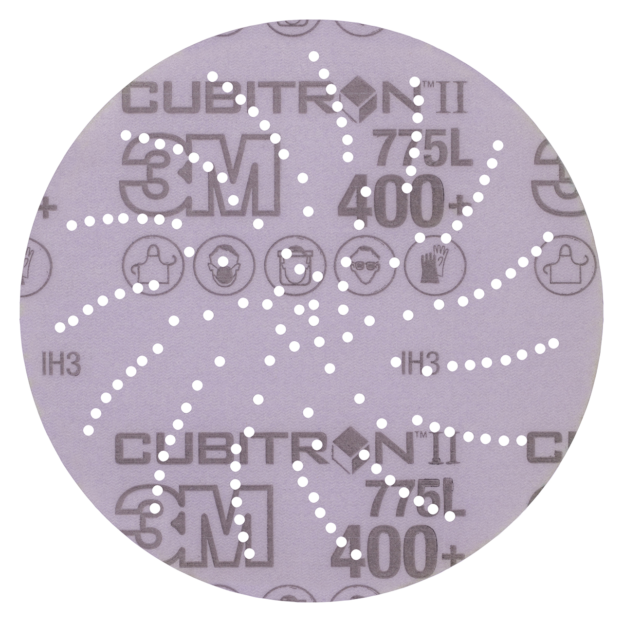 3M 7100215730 | Xtract Cubitron II 5" Diameter 775L 400+ Grit Precision Shaped Ceramic Film Disc