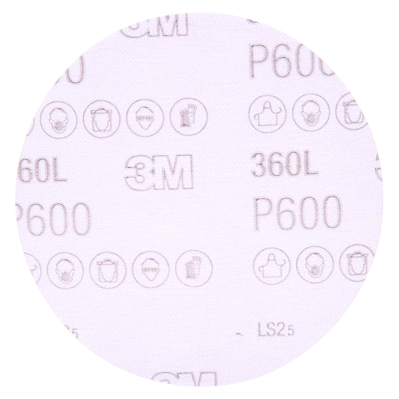 3M 7100142945 | Hookit 5" Diameter 360L P600 Grit Aluminum Oxide Film Disc