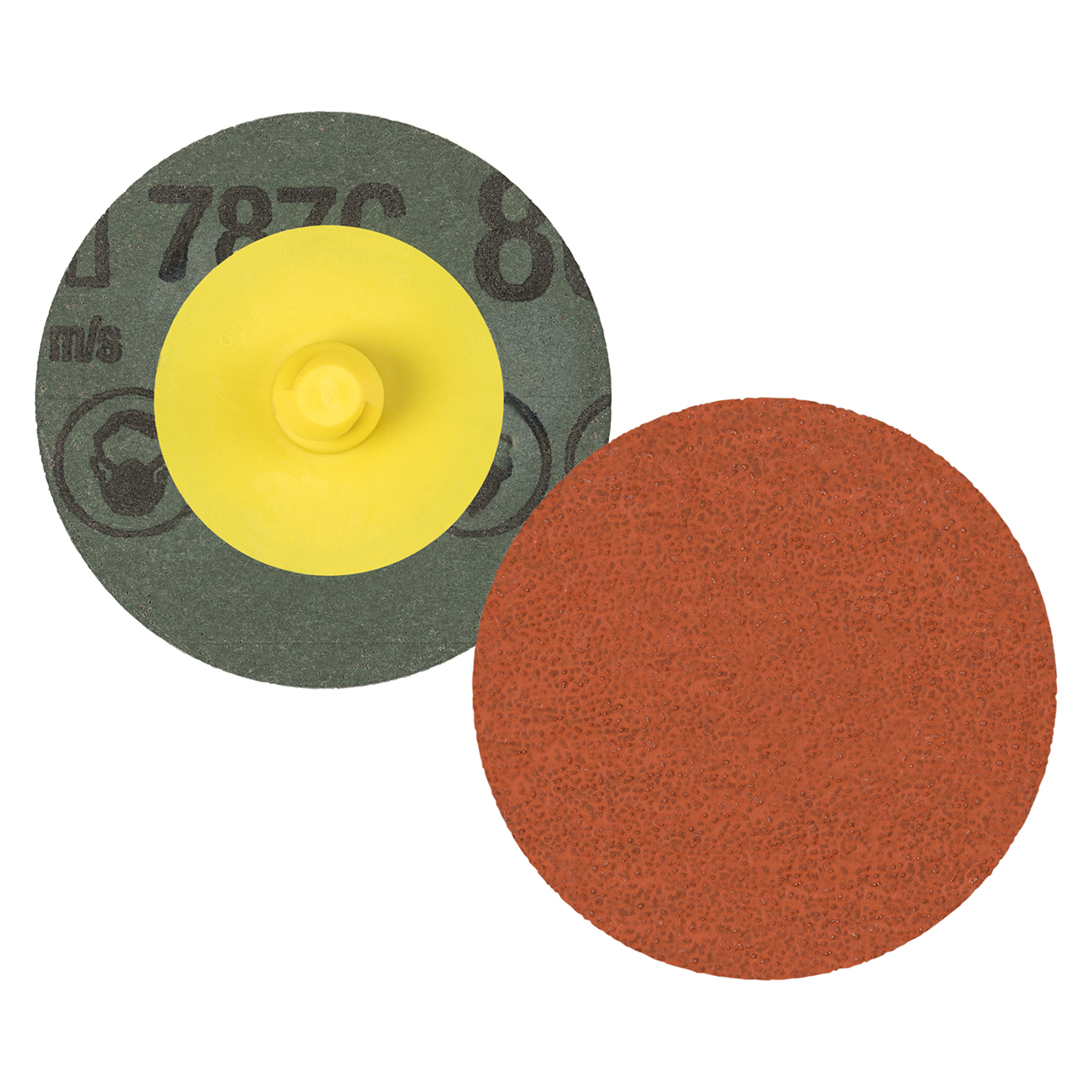 3M 7100100962 | Roloc 2" Diameter 787C 80+ Grit Precision Shaped Ceramic Fibre Disc