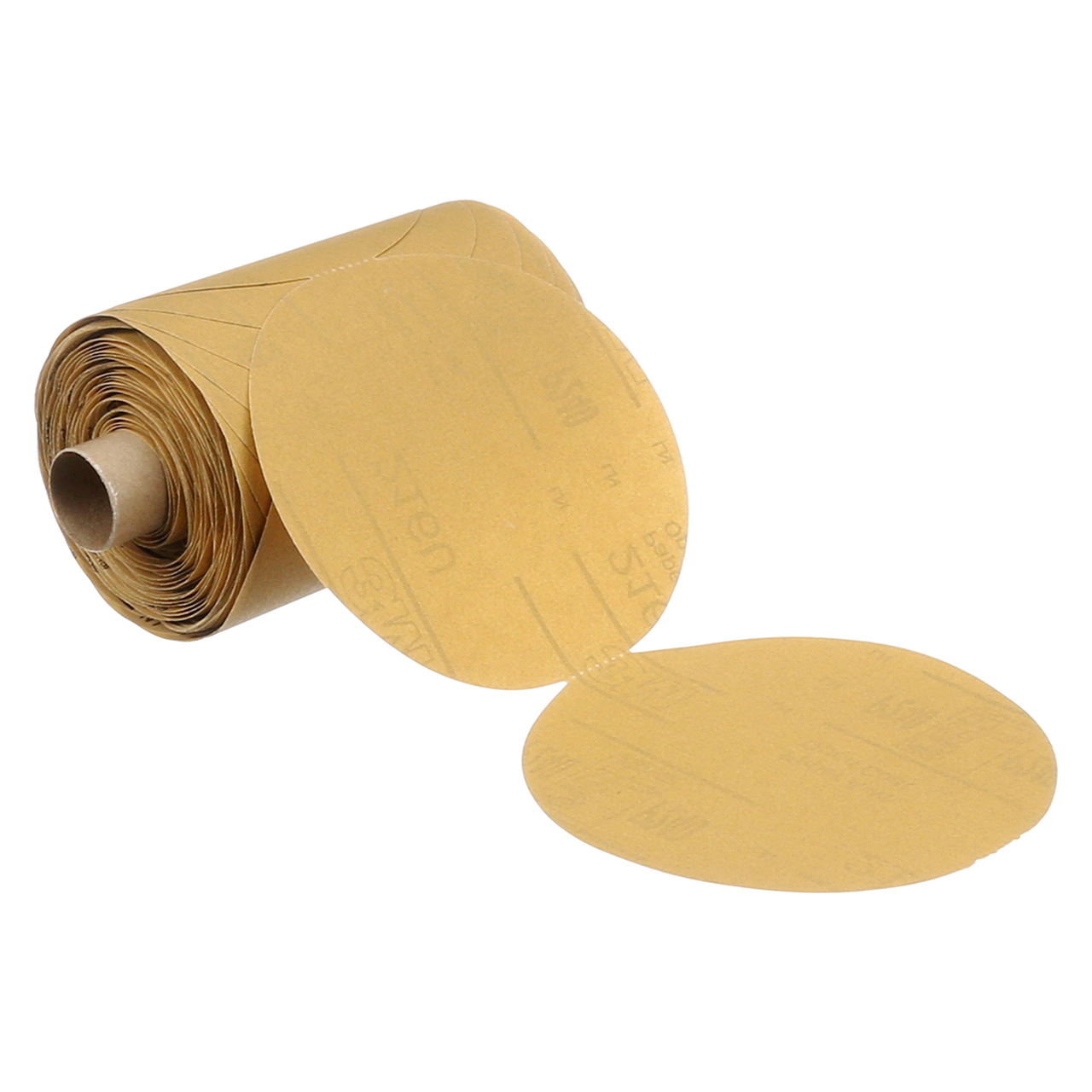 3M 7000028093 | Stikit 5" Diameter 216U A Weight P320 Grit Aluminum Oxide Gold Paper Disc Roll