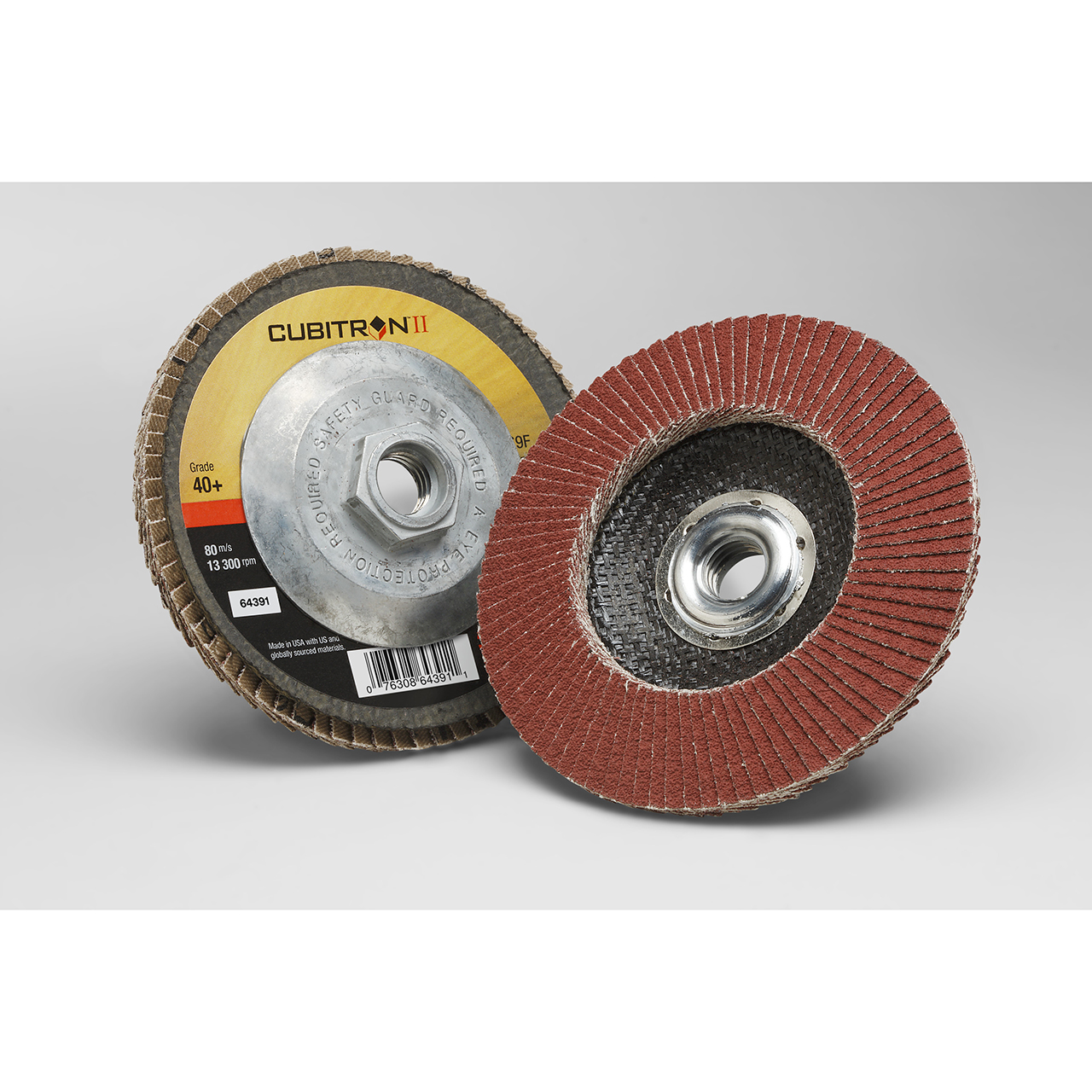 3M 7100104972 | Cubitron II 5" Diameter 969F YF Weight 40+ Grit Precision Shaped Ceramic Flap Disc