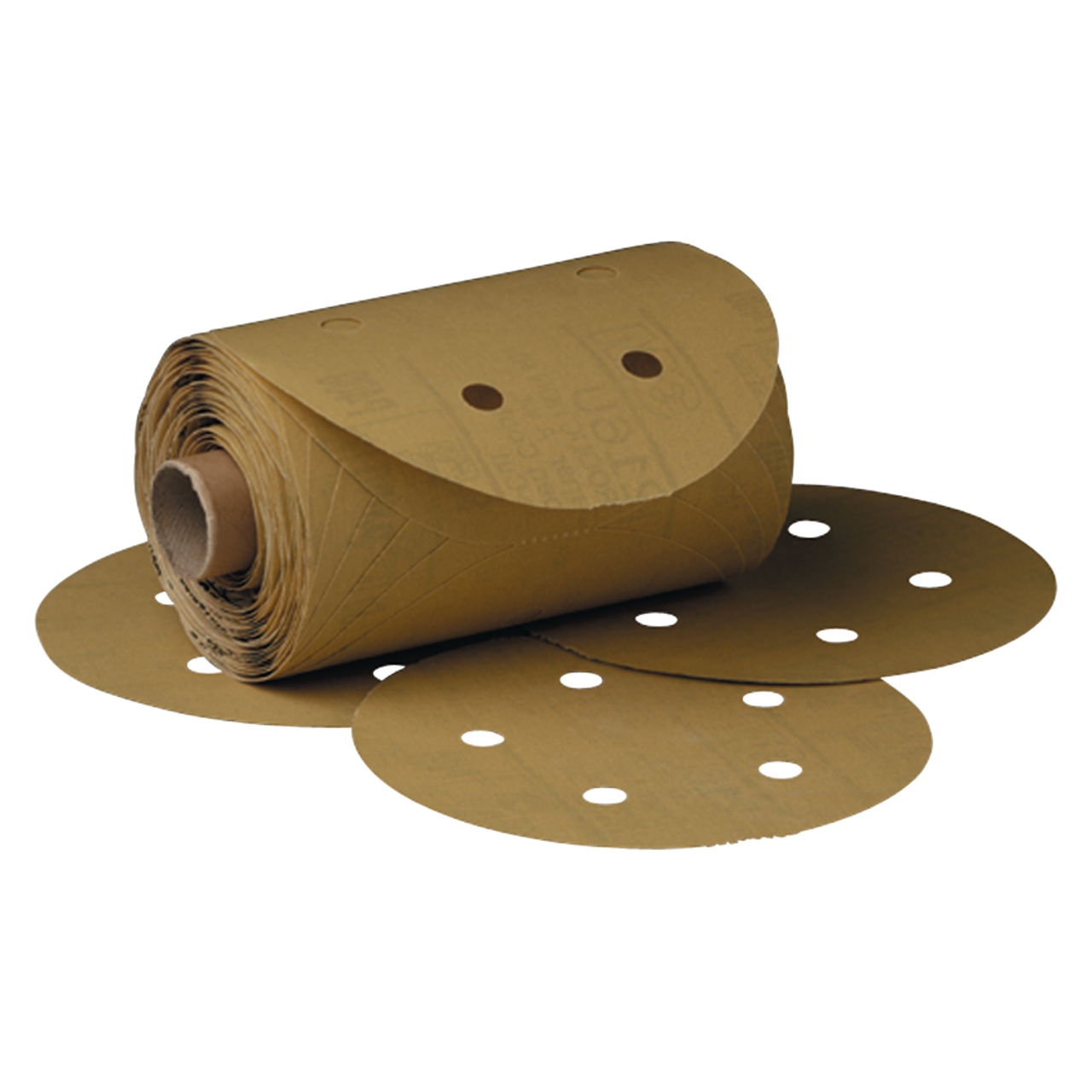 3M 7000028243 | 01633 Stikit 6" Diameter 216U A Weight Medium P500 Grit Aluminum Oxide Gold Disc Roll