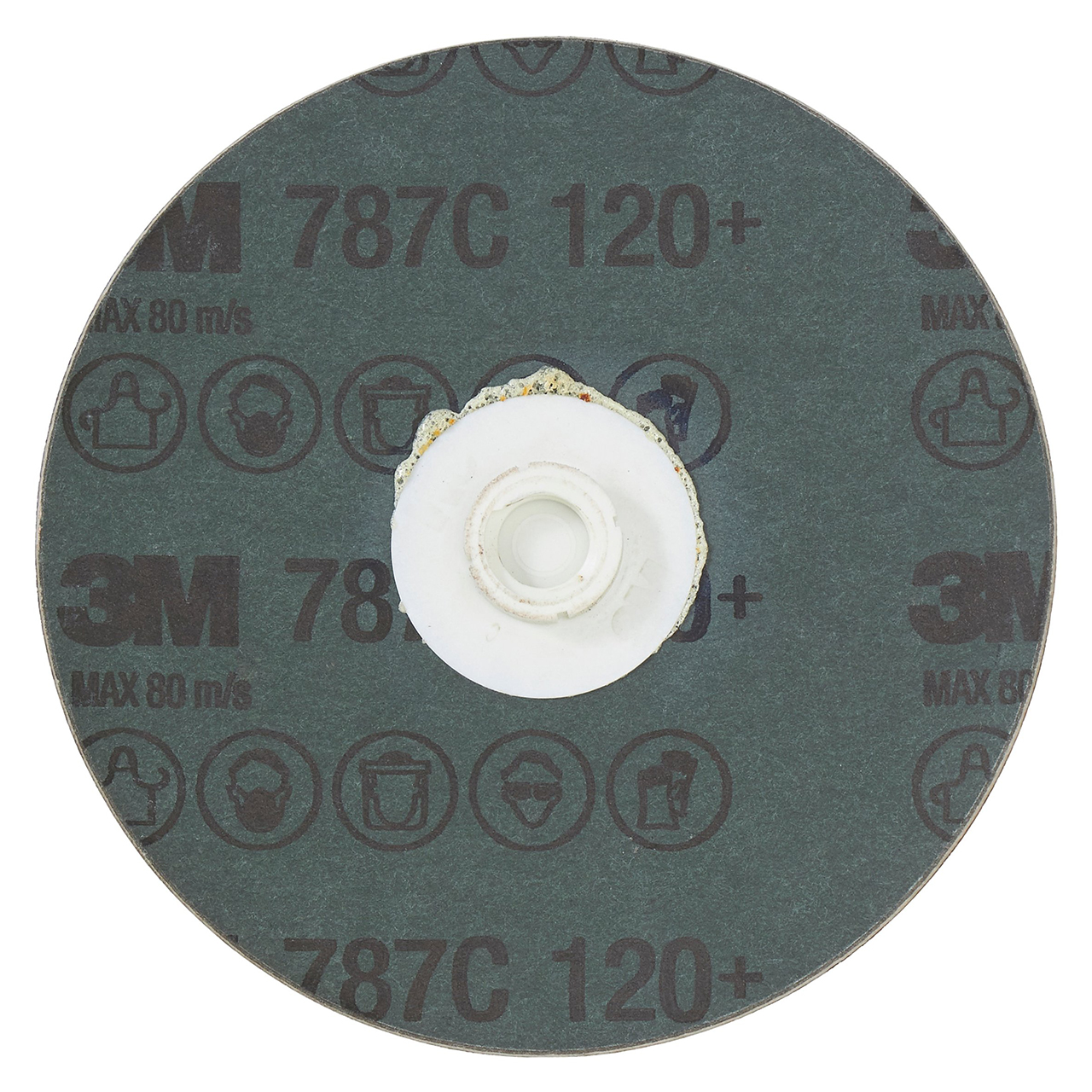 3M 7100100959 | Roloc 4" Diameter 787C 120+ Grit Precision Shaped Ceramic Fibre Disc