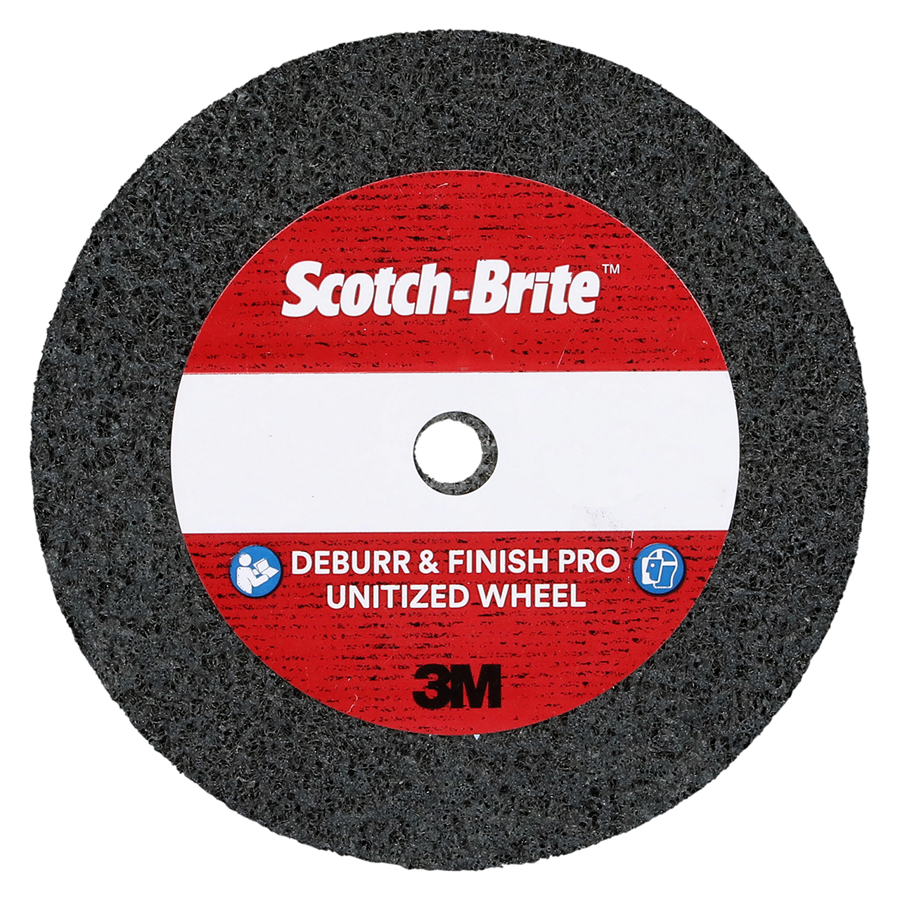 3M 7100143413 | Scotch-Brite 1" Diameter x 1" Width Fine Grade Precision Shaped Ceramic Deburr & Finish Pro Unitized Wheel