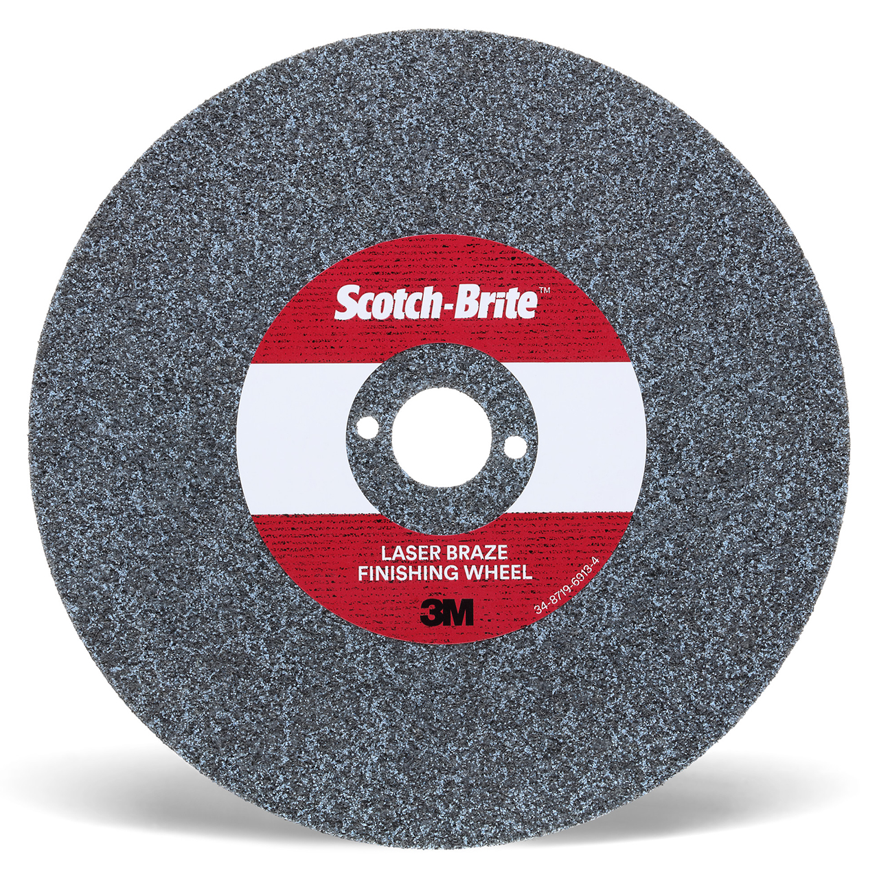 3M 7100117420 | Scotch-Brite 3/8" Hole Diameter x 3" OAD x 2.70mm Width Precision Shaped Ceramic Laser Braze Finishing Wheel