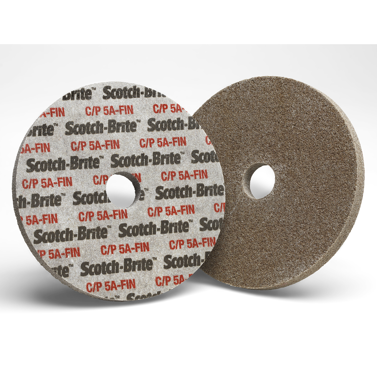 3M 7010365666 | Scotch-Brite 3/8" Hole Diameter x 3" OAD Fine Grade Aluminum Oxide Cut and Polish Unitized Wheel