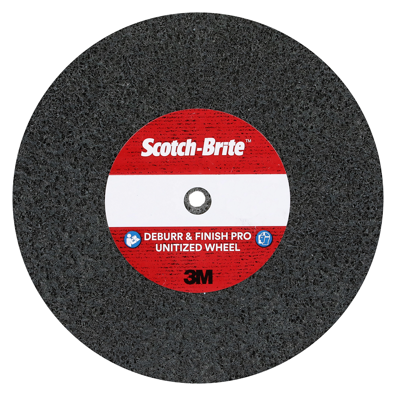 3M 7100143467 | Scotch-Brite 3" Diameter x 1/2" Width Fine Grade Precision Shaped Ceramic Deburr & Finish Pro Unitized Wheel