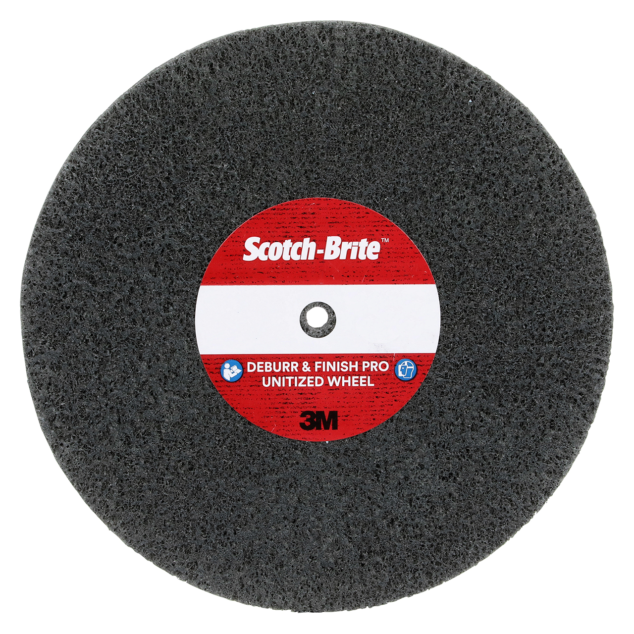 3M 7100179927 | Scotch-Brite 6" Diameter x 1/2" Width Fine Grade Precision Shaped Ceramic Deburr & Finish Pro Unitized Wheel