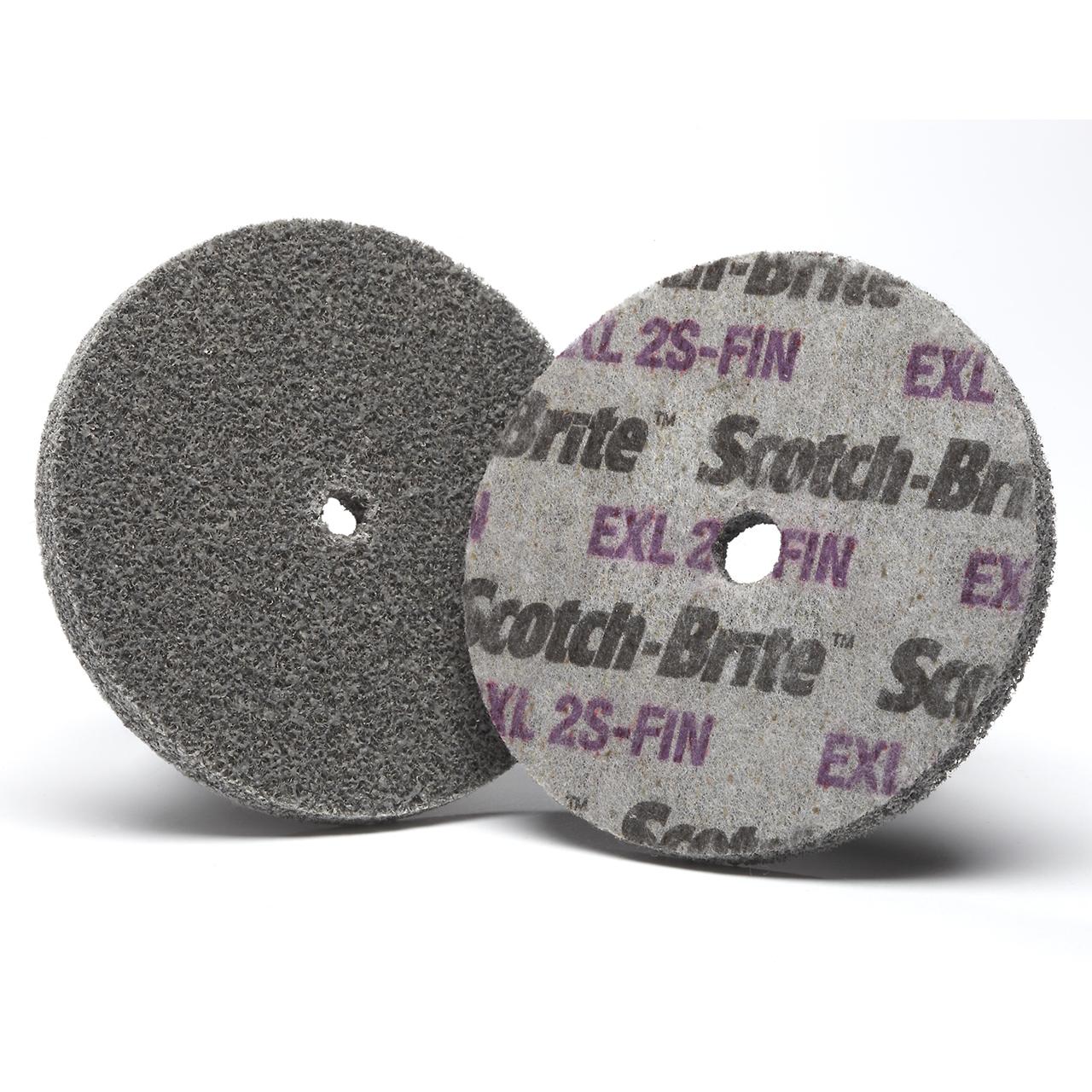 3M 7000000699 | Scotch-Brite 3/8" Hole Diameter x 3" OAD x 1/4" Width Fine Grade Silicon Carbide EXL Unitized Wheel